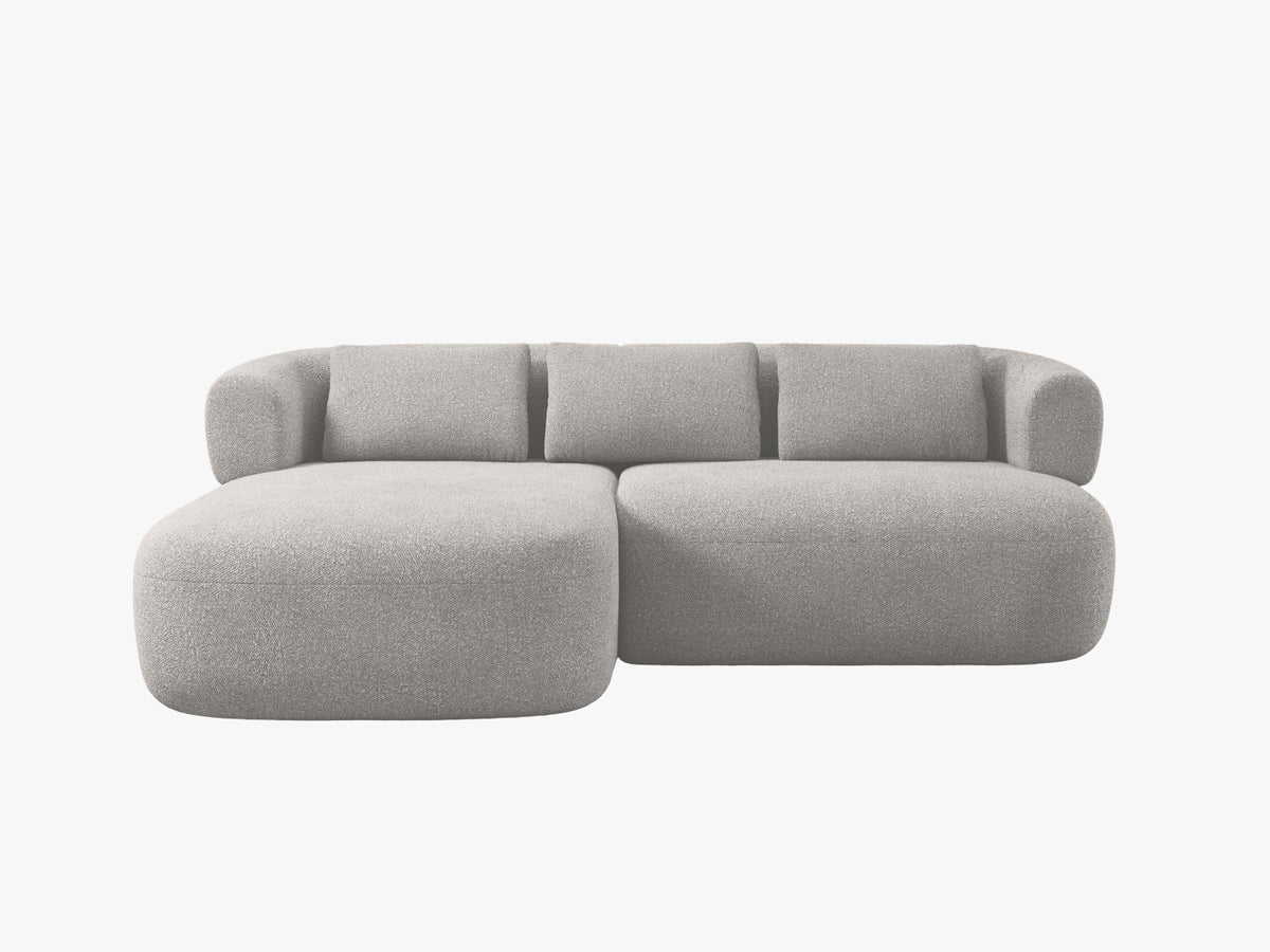 Jenny Corner Sofa, 5 Seats, 200x145 cm — Light Grey / Left