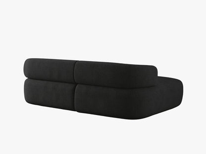 Ecksofa Bouclé Schwarz Jenny — Maße und Details