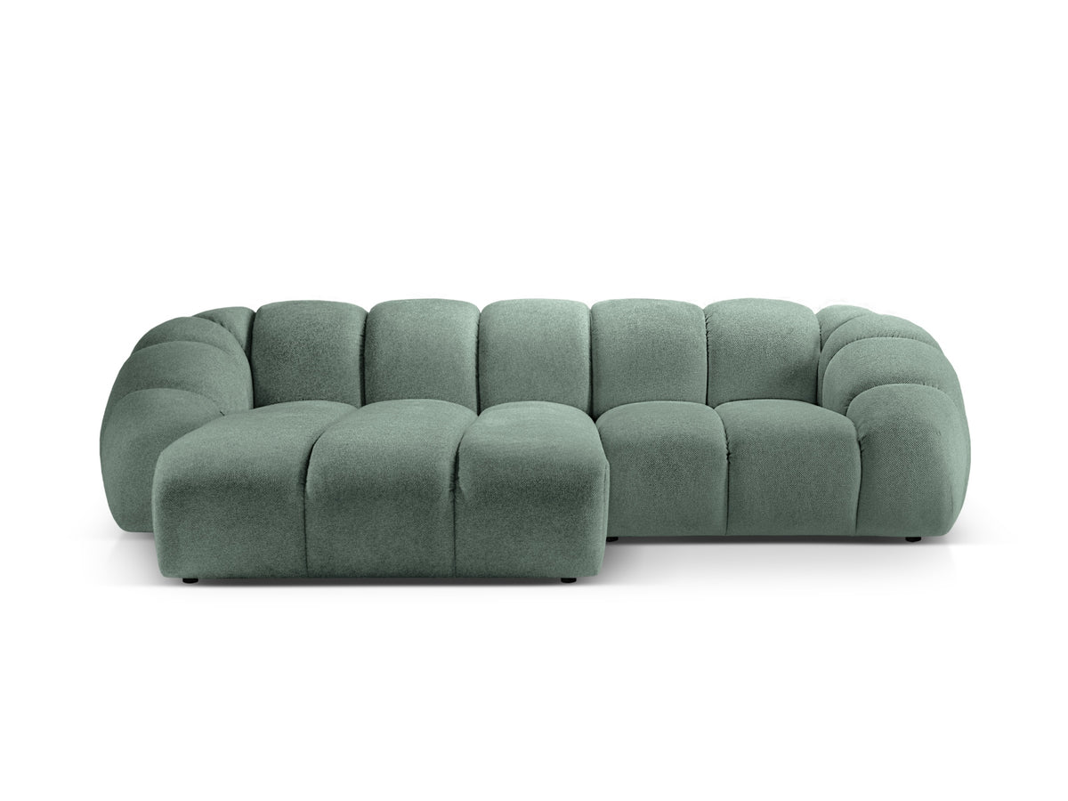 Diana Corner Sofa, 3 Seats, 294x182 cm — Mint / Left