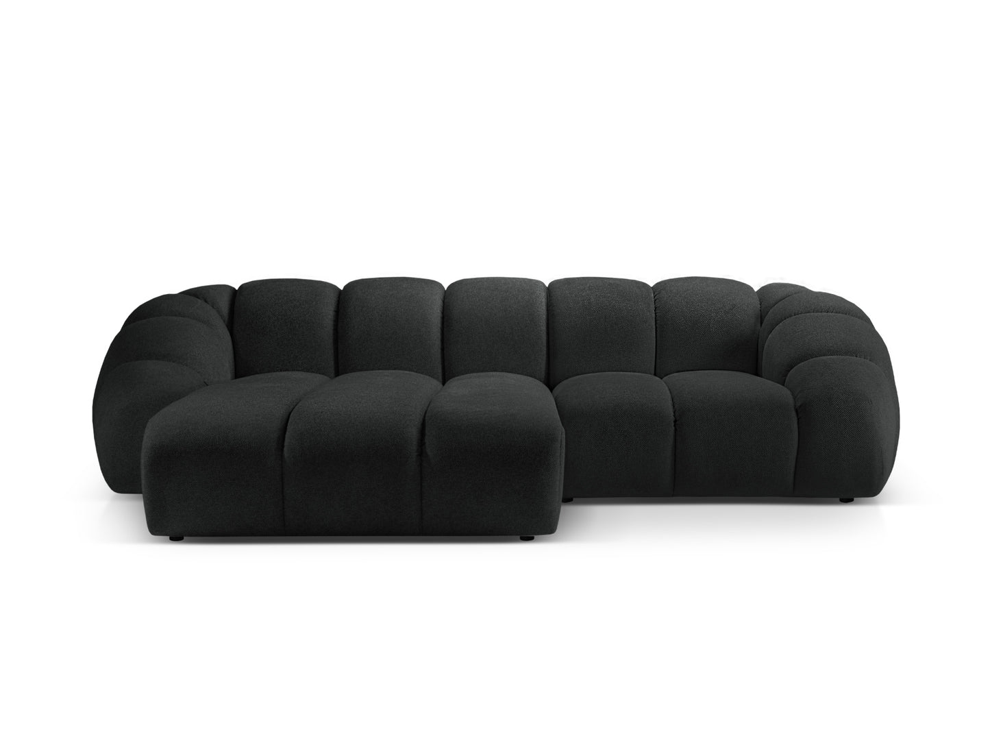 Ecksofa Strukturstoff Anthrazit Diana — Anthracite