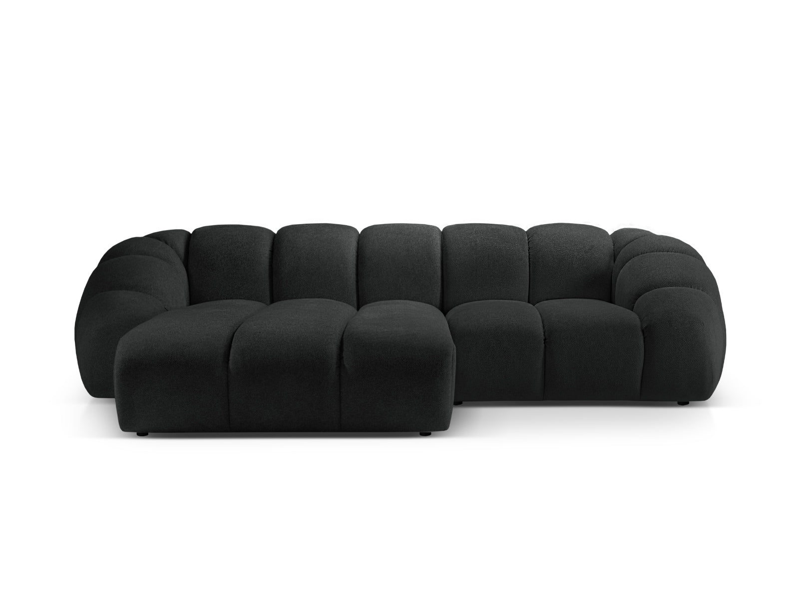 Ecksofa Strukturstoff Anthrazit Diana — Anthracite