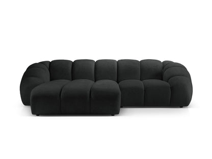 Ecksofa Strukturstoff Anthrazit Diana — Anthracite