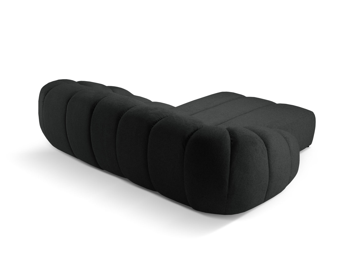 Ecksofa Strukturstoff Anthrazit Diana — Maße und Details