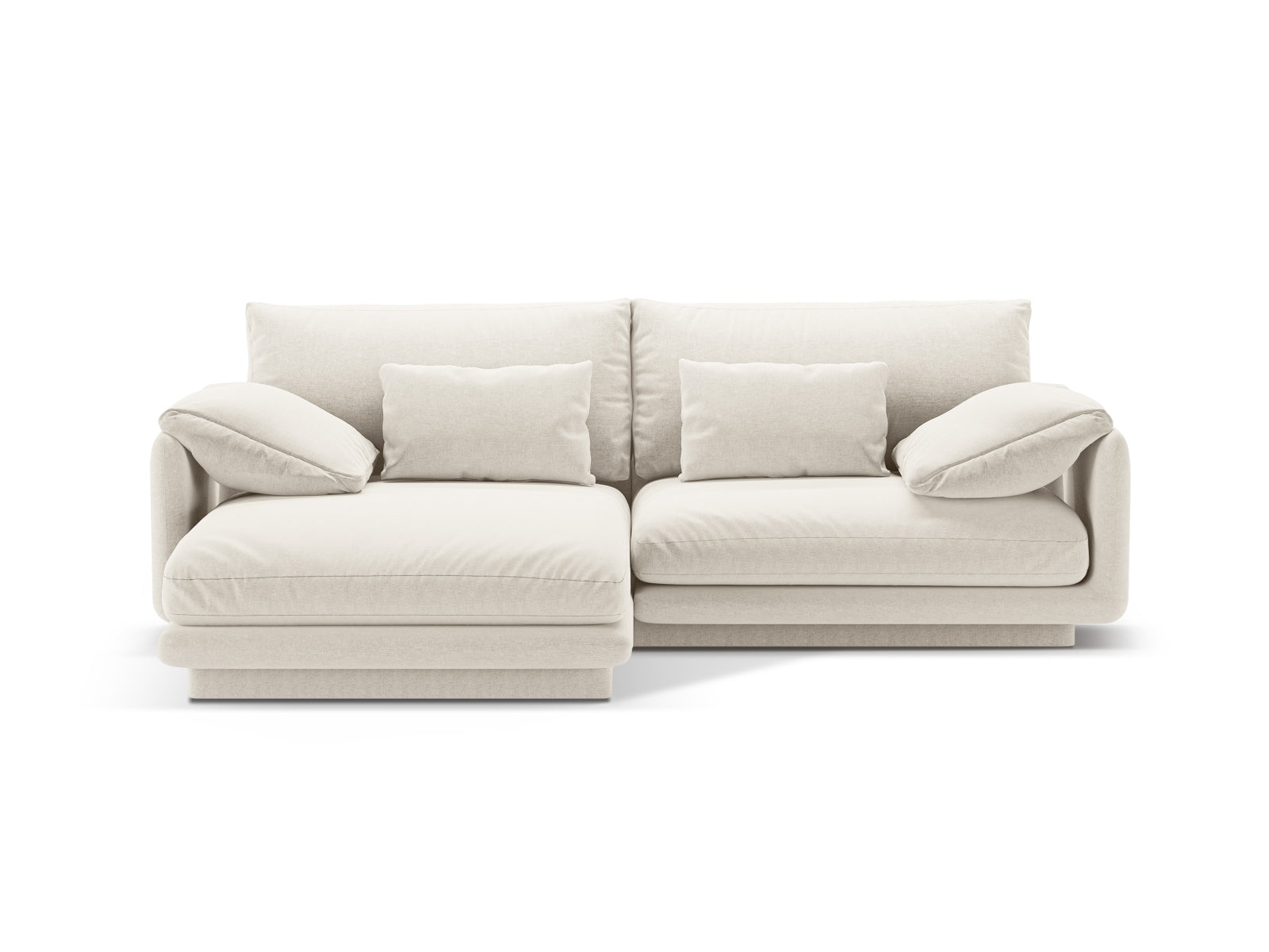 Torino Corner Sofa, 3 Seats, 220x170 cm — Ivory / Left