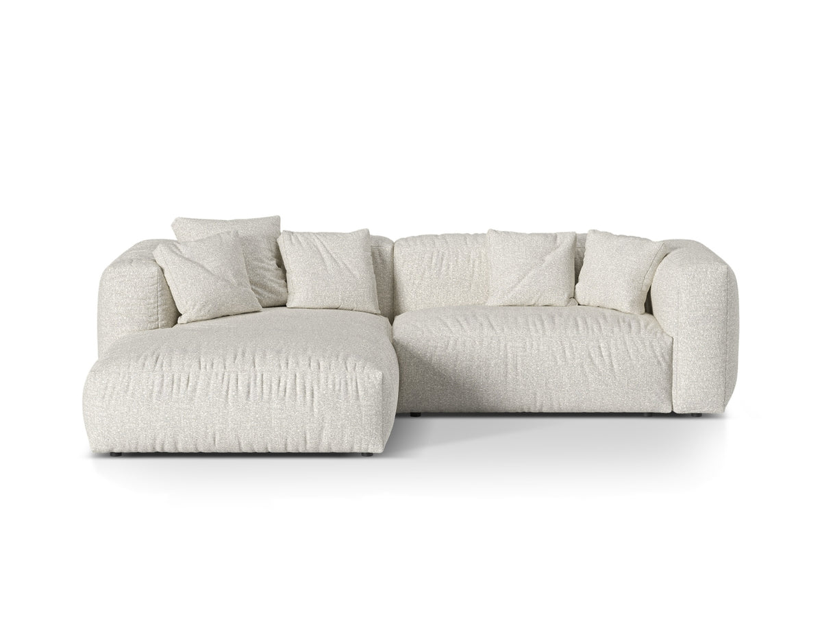 Martina Modular Corner Sofa XL, 2 Seats, 280x176 cm — Grey Beige Melange / Left