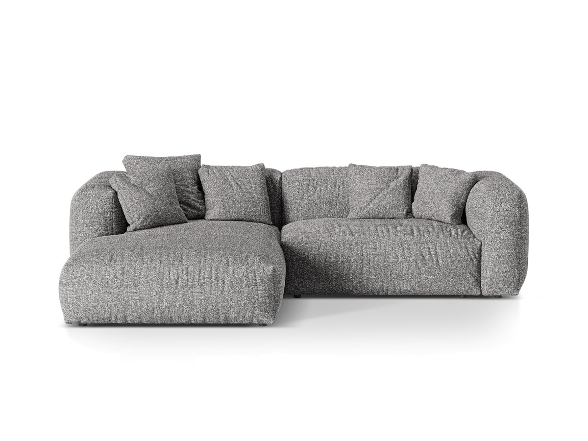 Martina Modular Corner Sofa XL, 2 Seats, 280x176 cm — Graphite / Left