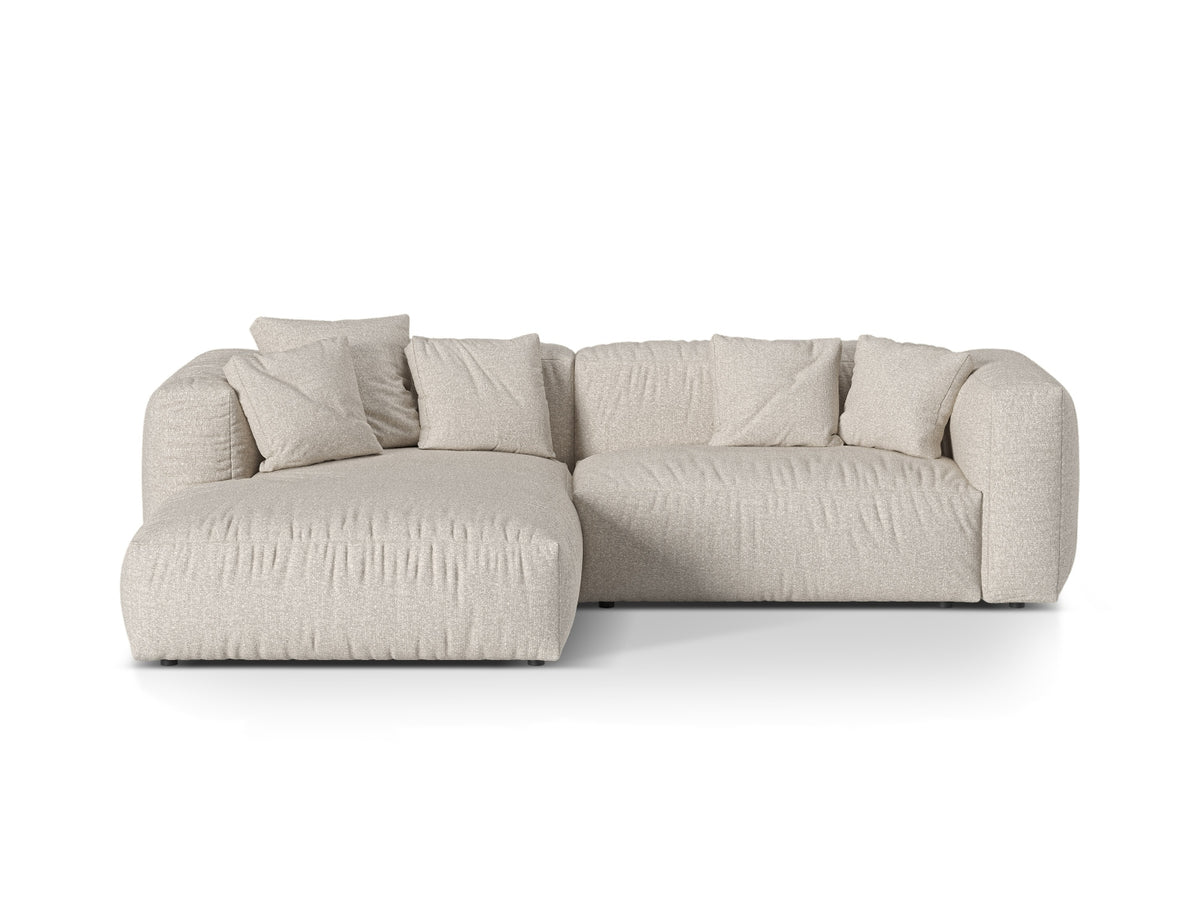 Martina Modular Corner Sofa XL, 2 Seats, 280x176 cm — Beige / Left