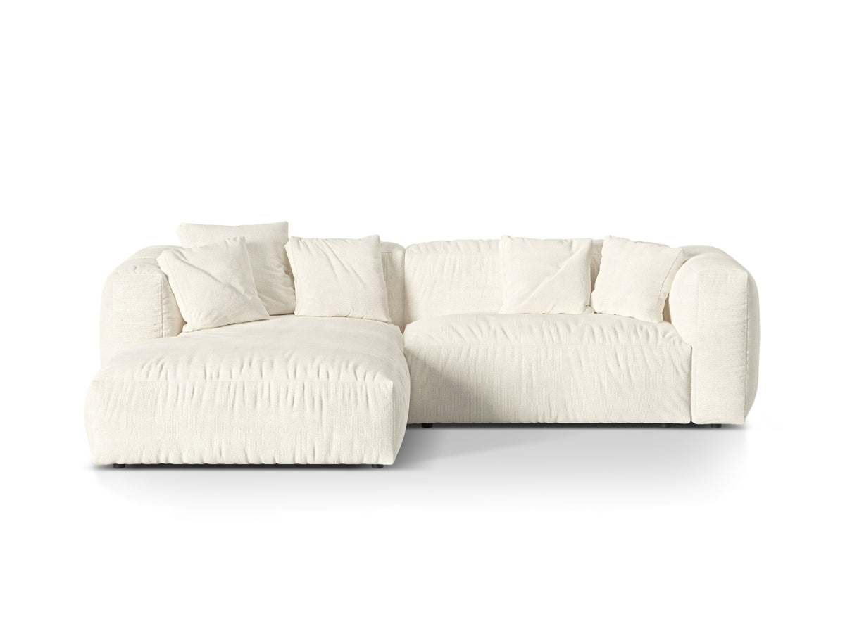 Martina Modular Corner Sofa XL, 2 Seats, 280x176 cm — Ivory / Left
