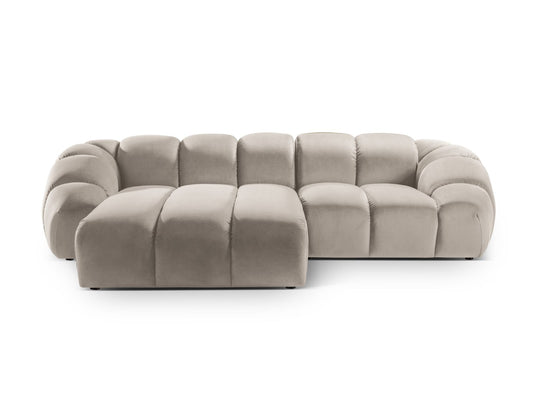 Diana Corner Sofa, 3 Seats, 294x182 cm — Beige / Left