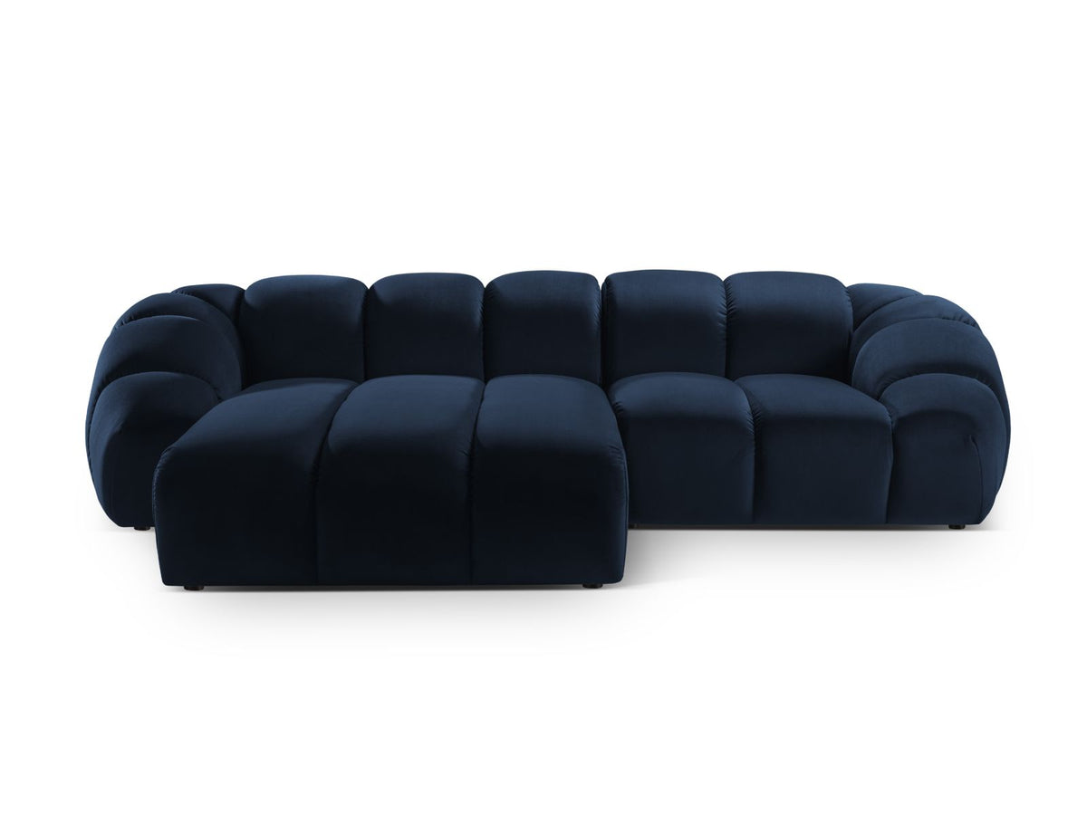 Diana Corner Sofa, 3 Seats, 294x182 cm — Royal Blue / Left