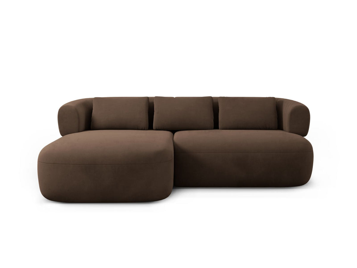 Jenny Corner Sofa, 5 Seats, 200x145 cm — Chocolate / Left