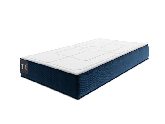 Lorne Foam Mattress — White and Blue