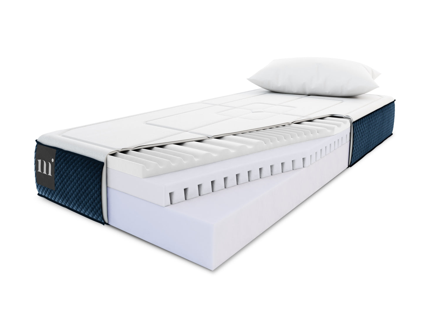 Matratze Strukturstoff White and Blue Lorne — Maße und Details