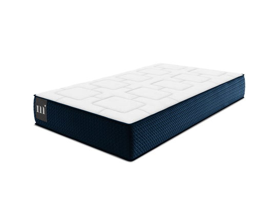 Mundi Pocket Spring Mattress — White and Blue