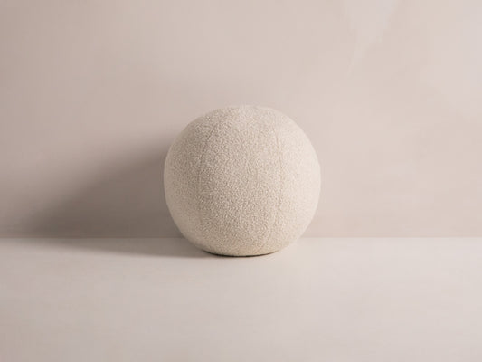 Ball Pillow, 30x30 cm — Beige