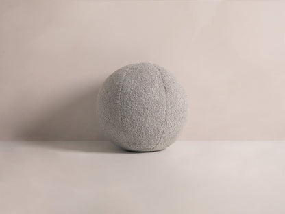Ball Pillow, 30x30 cm — Light Grey