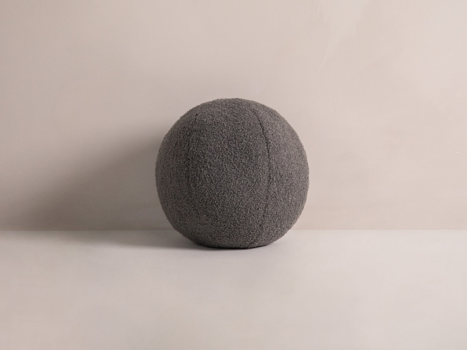 Ball Pillow, 30x30 cm — Grey