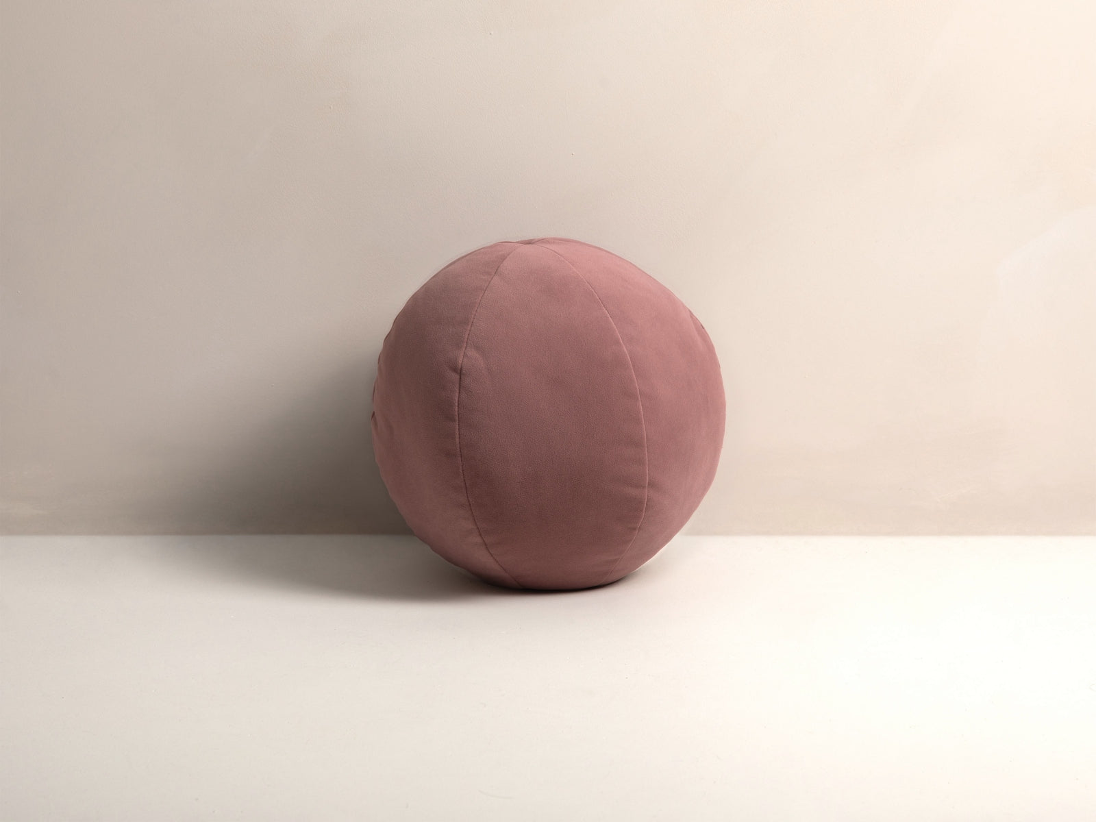 Ball Velvet Pillow, 30x30 cm — Pink