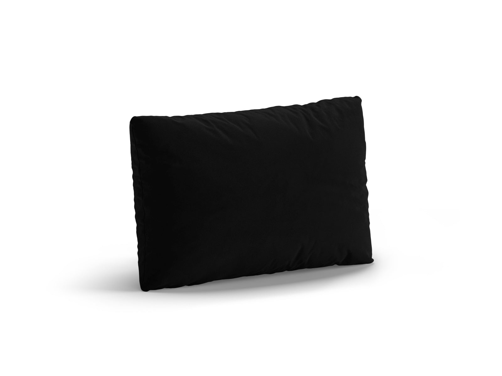 Kissen Samt Schwarz Poppy — Detailansicht