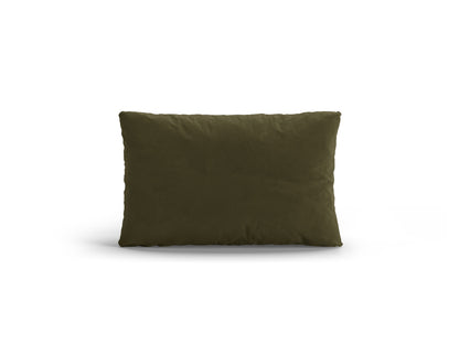 Poppy Velvet Pillow, 50x10 cm — Light Green