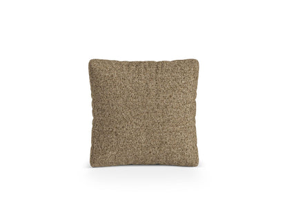 Kissen Bouclé Anthrazit Martina — Cappuccino