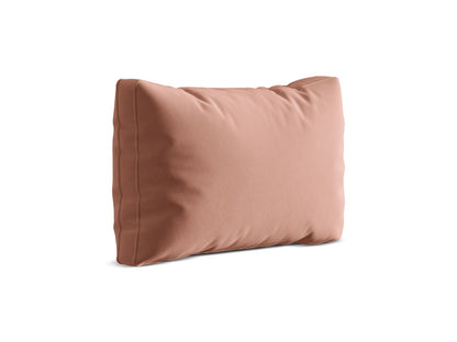 Kissen Samt Beige Dreamy — Pink