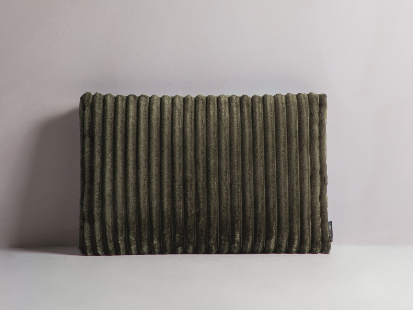 Stripy Pillow, 60x14 cm — Moss Green, Green
