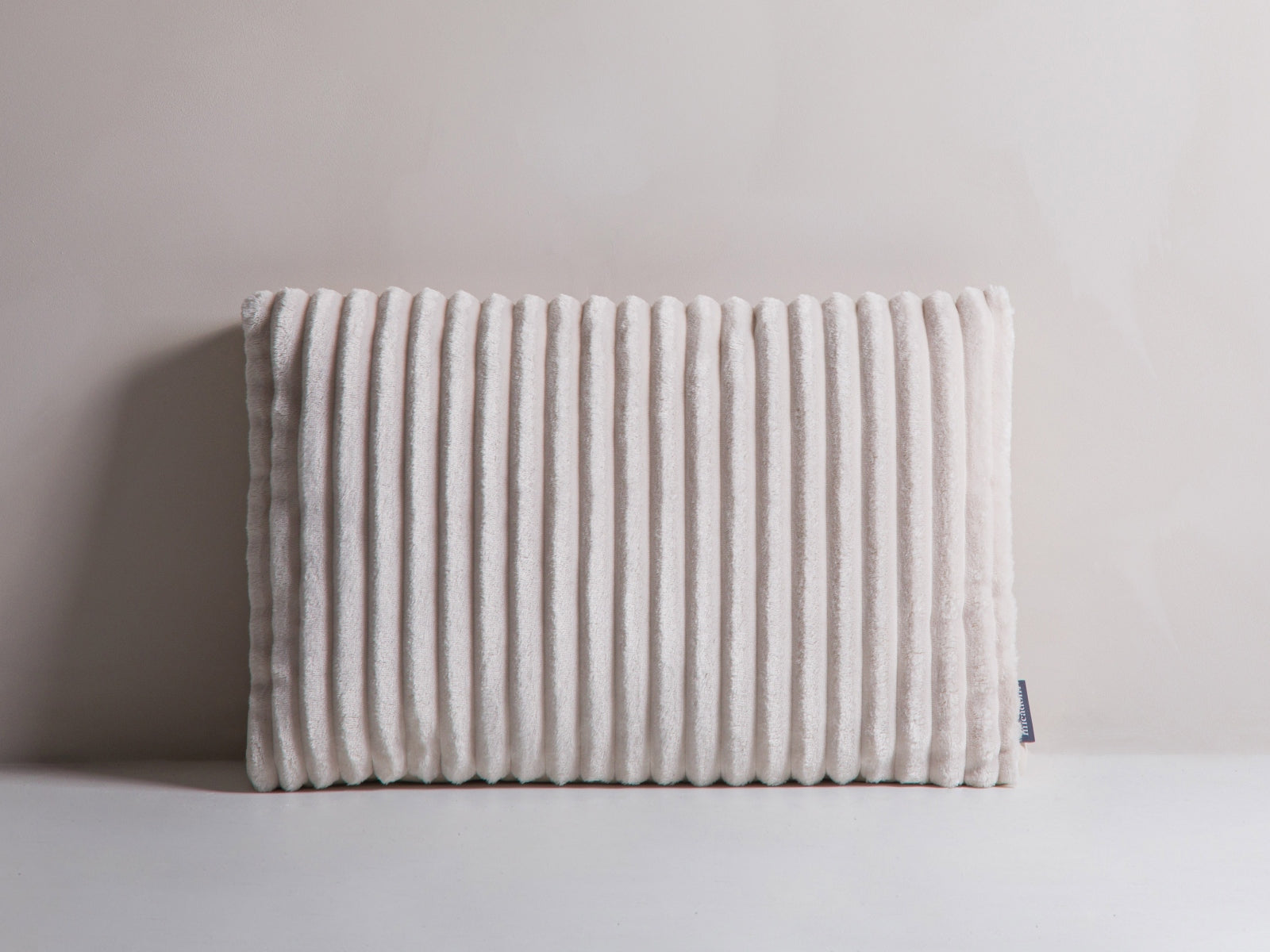 Stripy Pillow, 60x14 cm — Ivory, Light Beige