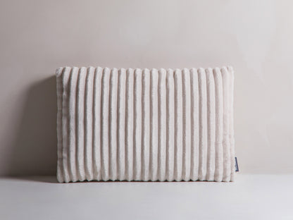 Stripy Pillow, 60x14 cm — Ivory, Light Beige