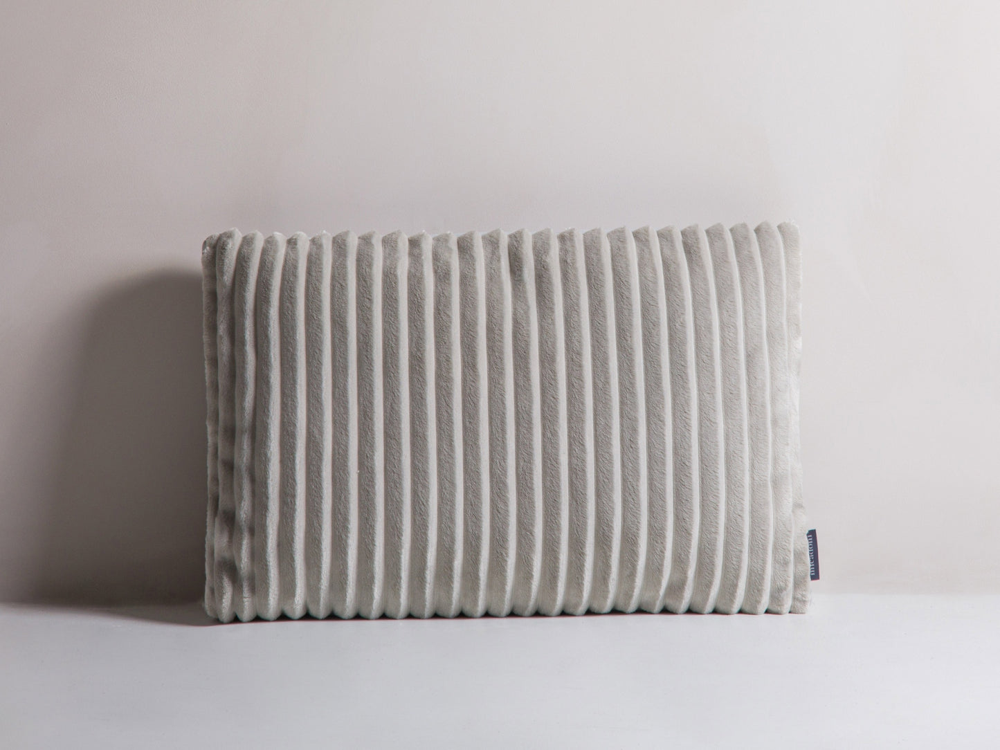 Stripy Pillow, 60x14 cm — Silver, Light Grey