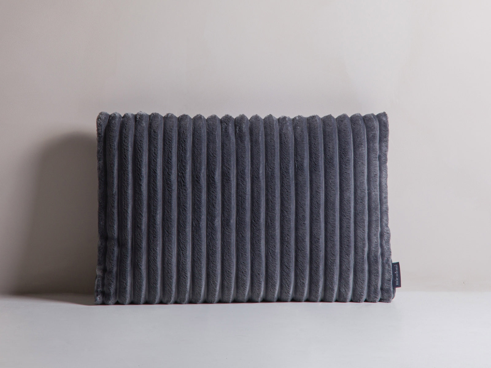 Stripy Pillow, 60x14 cm — Grey, Grey