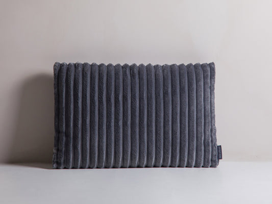 Stripy Pillow, 60x14 cm — Grey, Grey