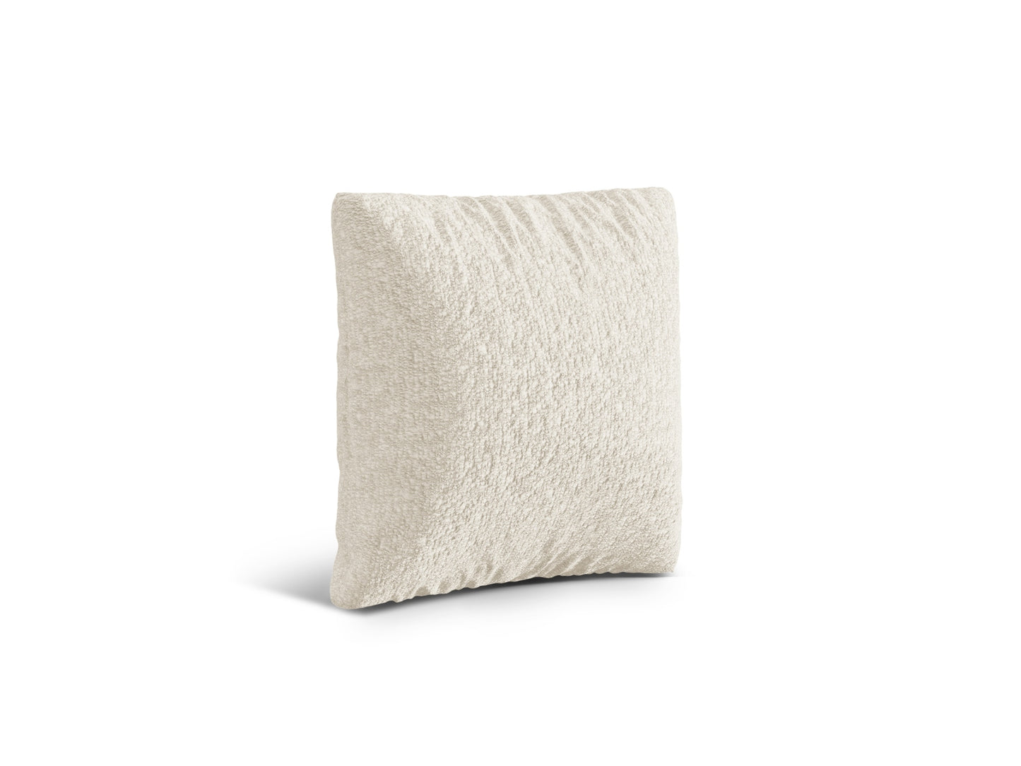 Kissen Bouclé Anthrazit Nuria — Ivory
