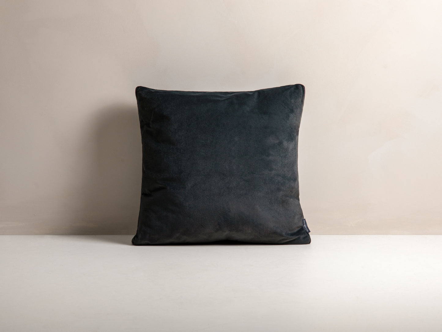 Mono Velvet Pillow, 50x18 cm — Dark Grey