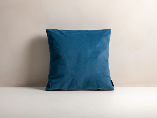 Mono Velvet Pillow, 50x18 cm — Blue