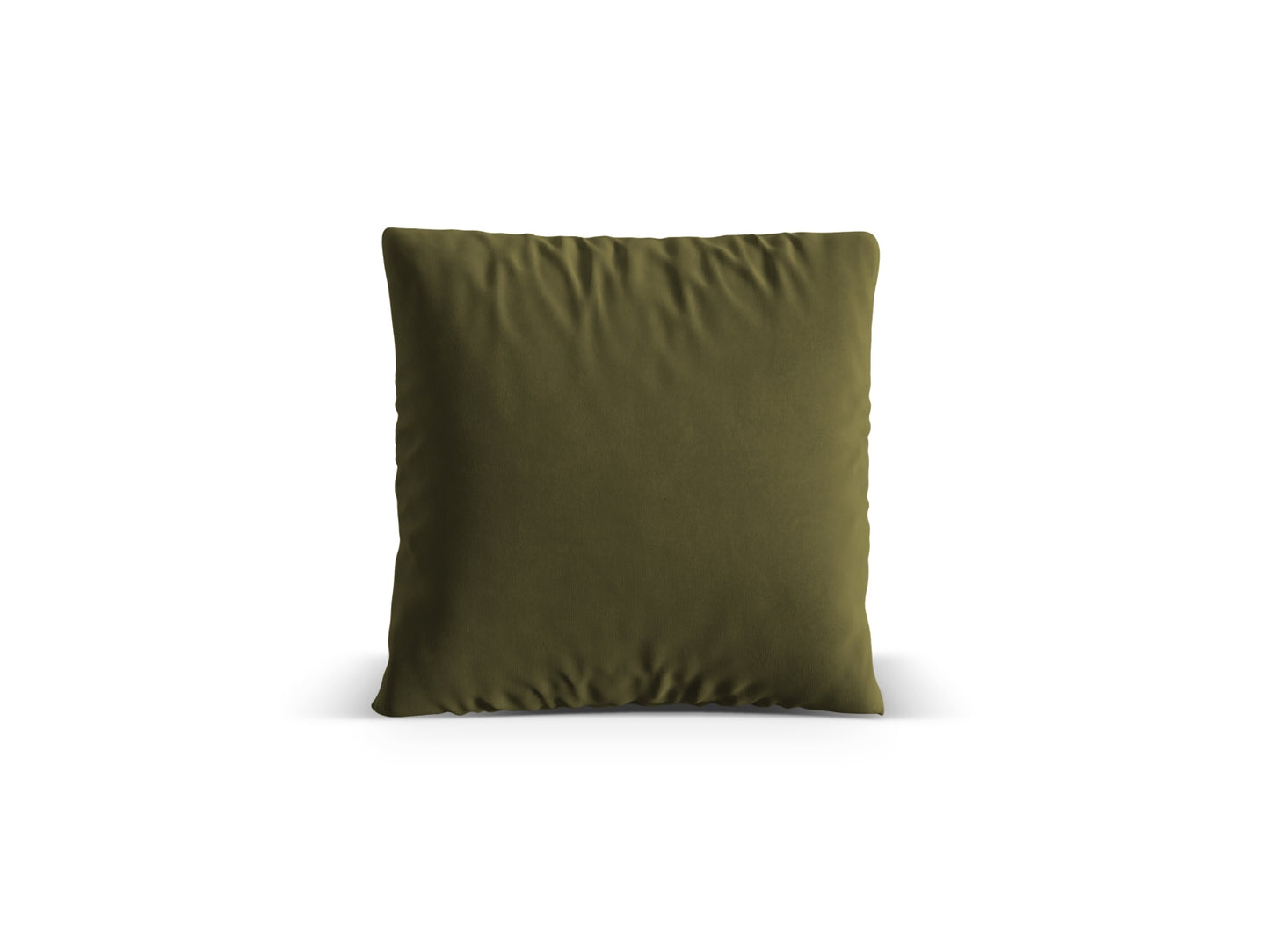 Kissen Samt Beige Nuria — Moss Green Melange