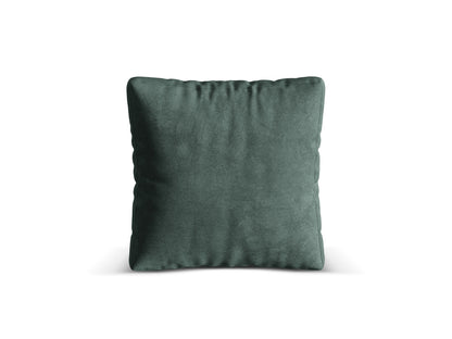 Kissen Samt Dunkelbeige Martina — Petrol