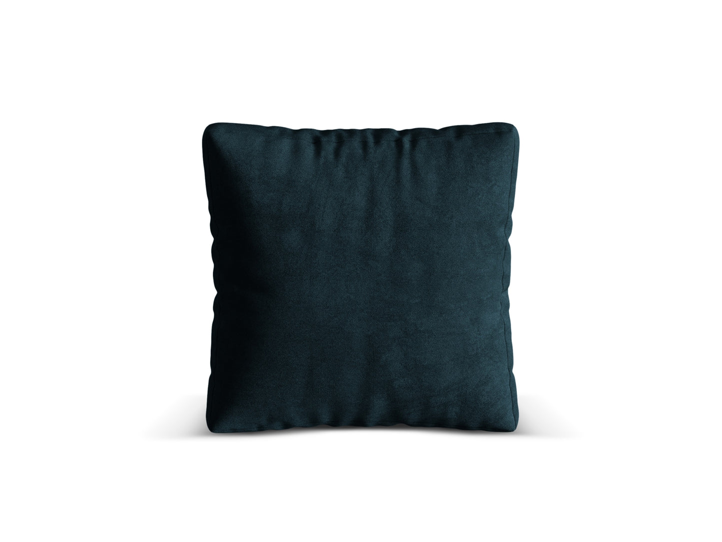 Kissen Samt Dunkelbeige Martina — Deep Petrol