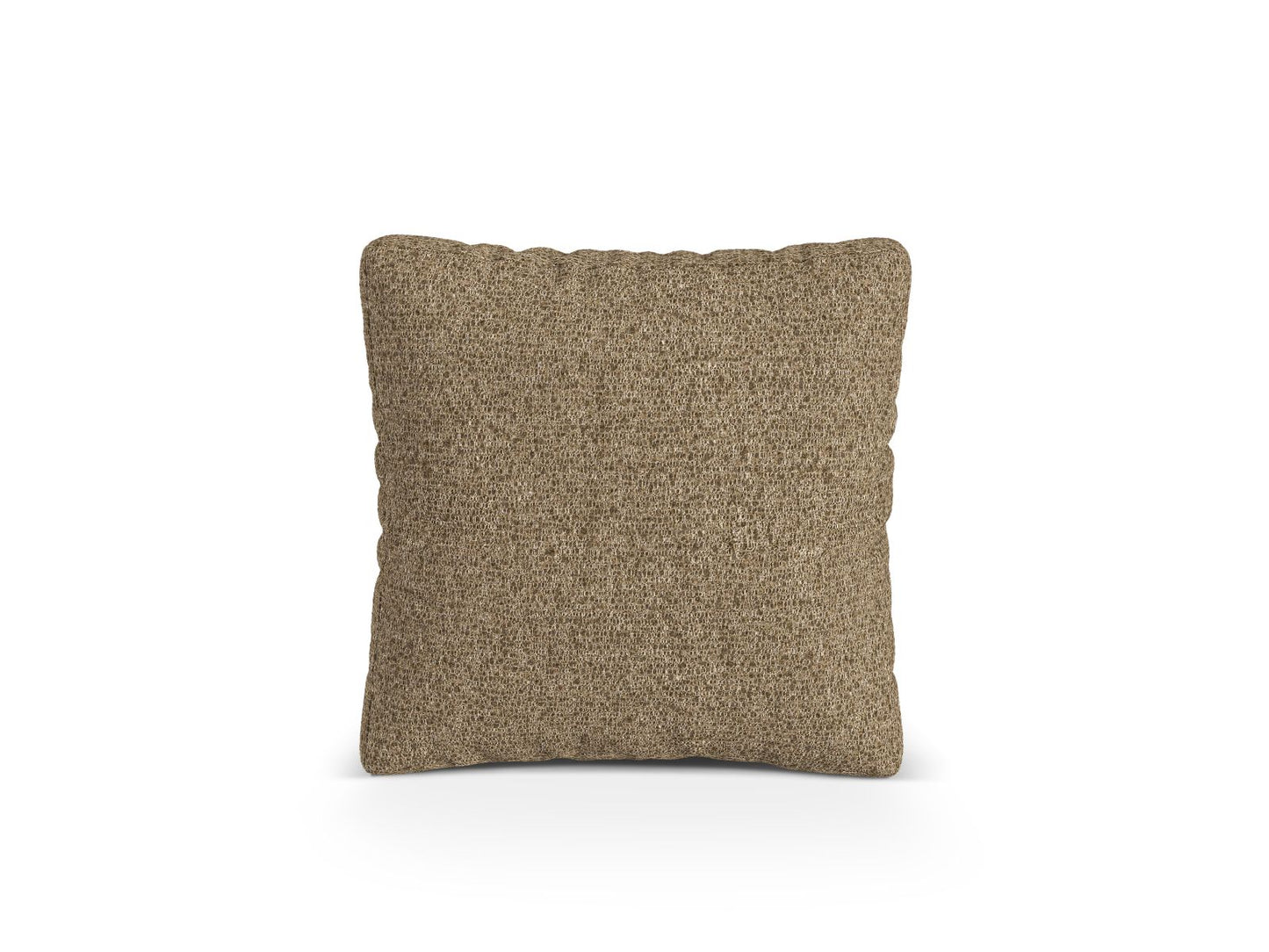 Kissen Bouclé Anthrazit Martina — Cappuccino