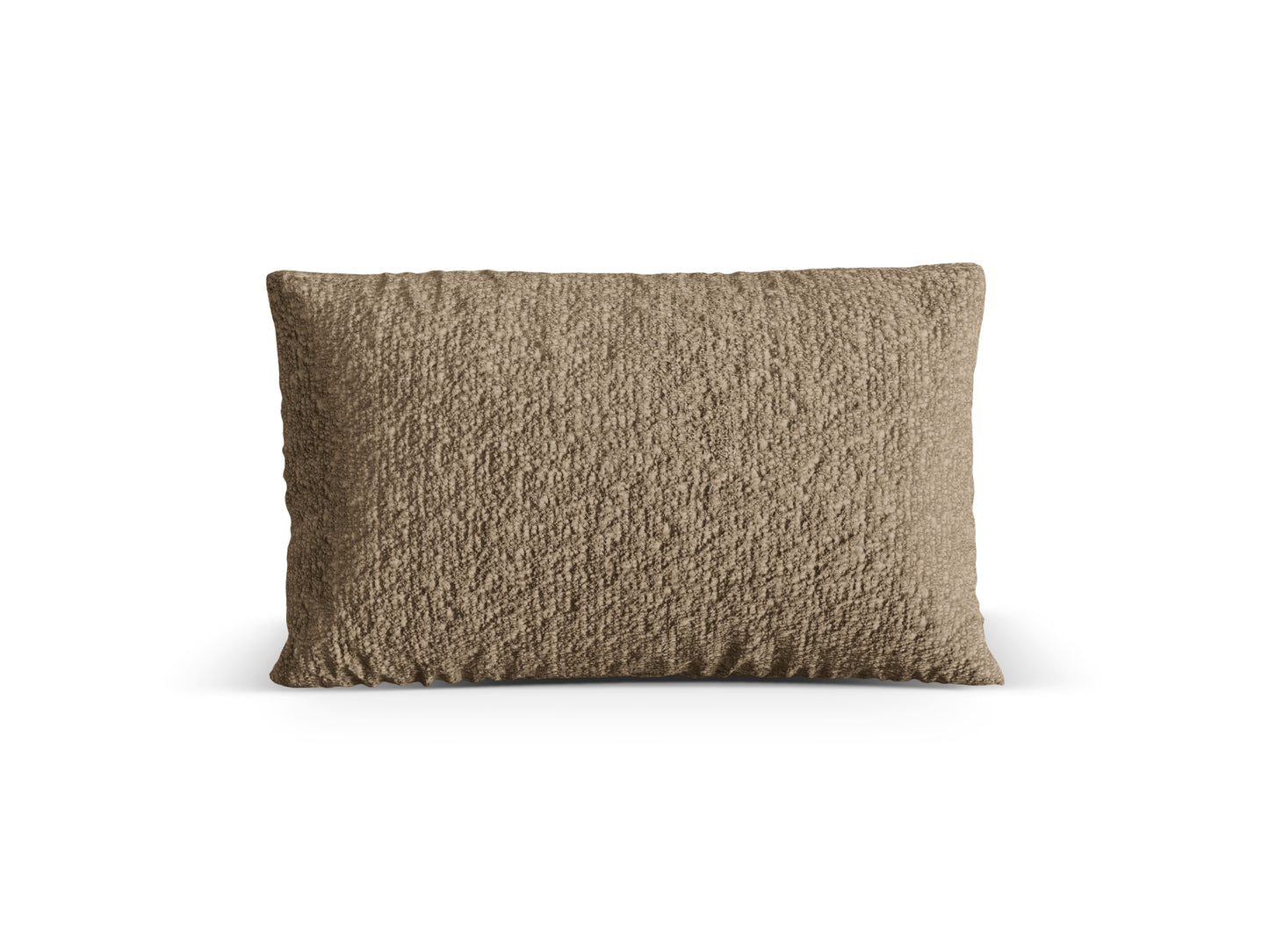 Kissen Bouclé Anthrazit Nuria — Cappuccino