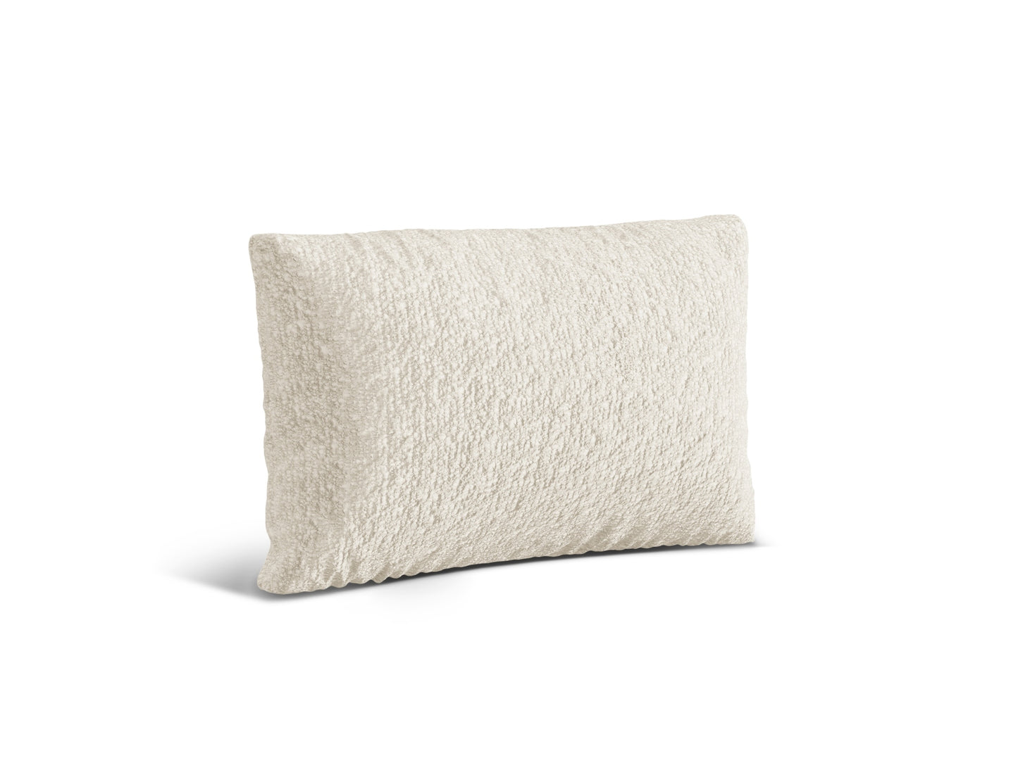 Kissen Bouclé Anthrazit Nuria — Ivory