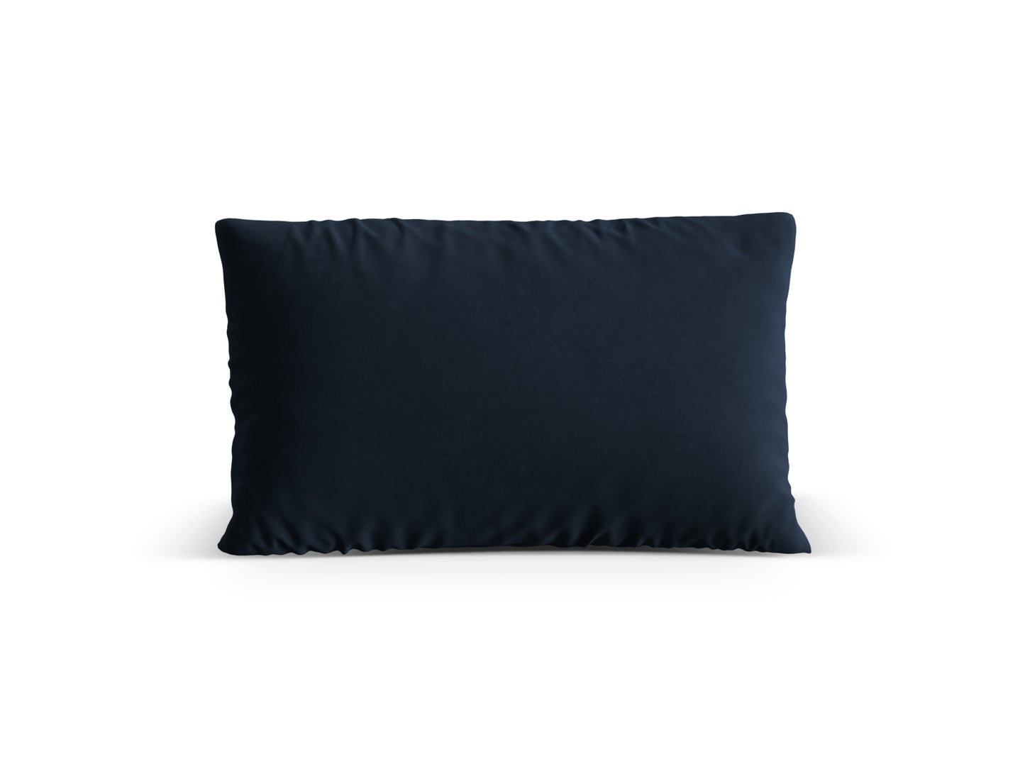 Kissen Samt Beige Nuria — Dark Blue