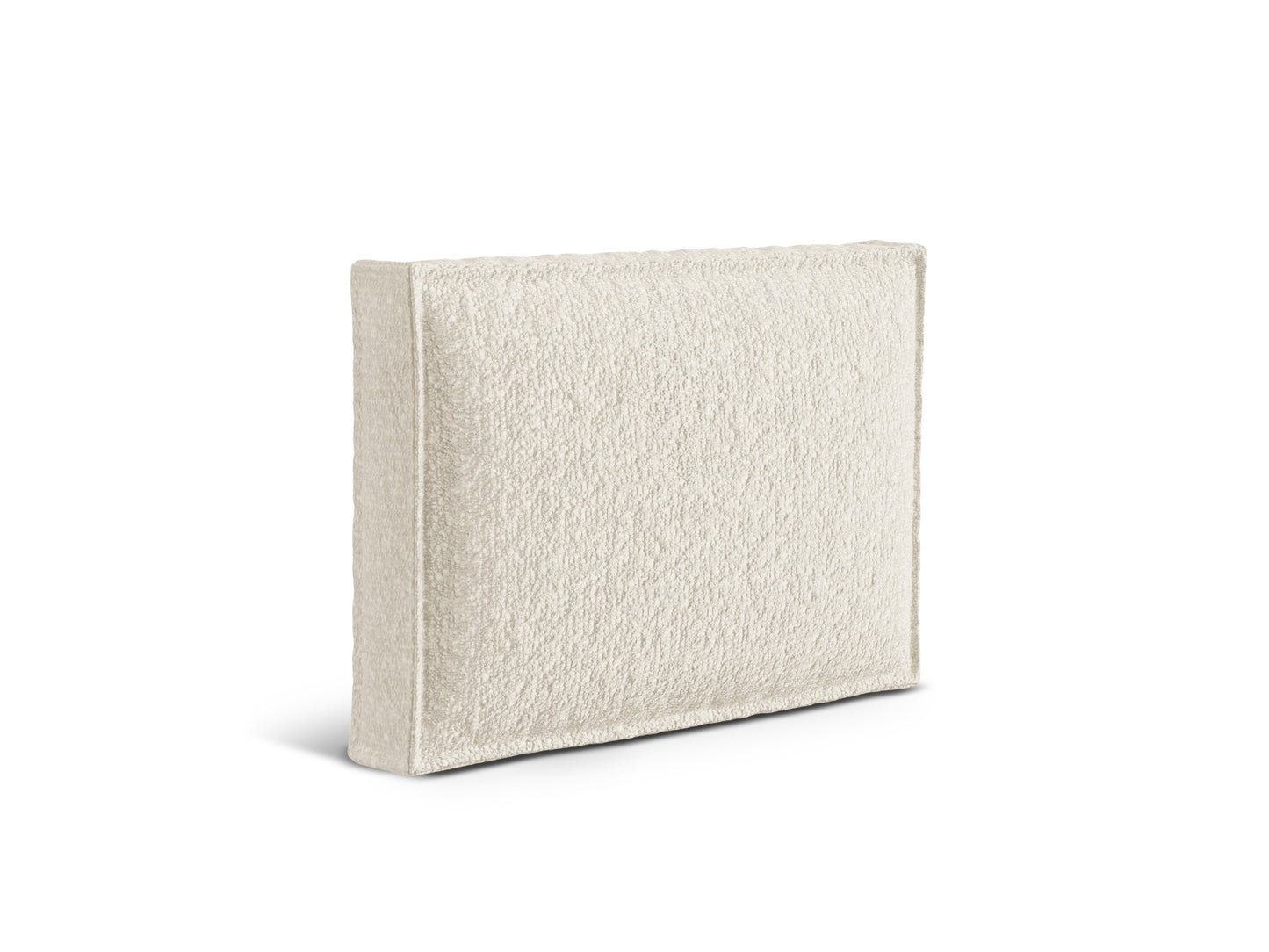 Kissen Bouclé Anthrazit Nuria — Ivory