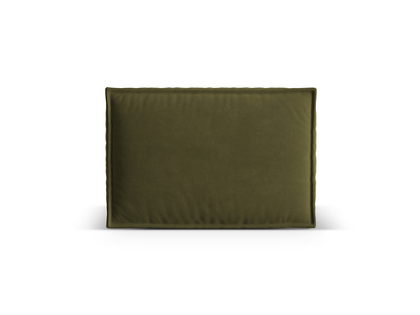Kissen Samt Beige Nuria — Moss Green Melange