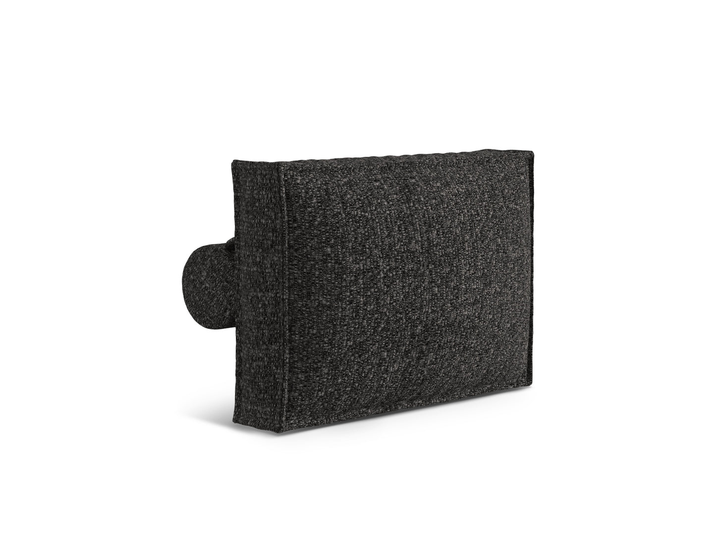 Kissen Bouclé Anthrazit Nuria — Wohnbeispiel