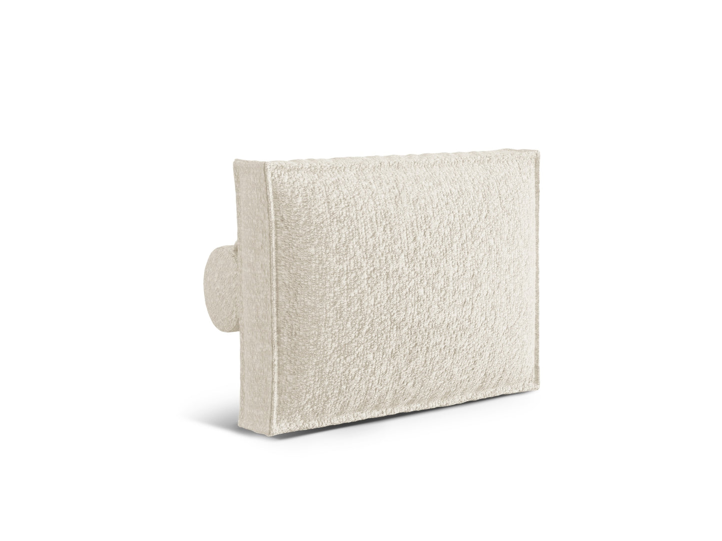 Kissen Bouclé Anthrazit Nuria — Ivory