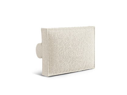 Kissen Bouclé Anthrazit Nuria — Ivory