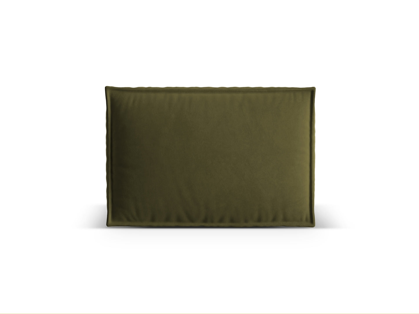Kissen Samt Beige Nuria — Moss Green Melange