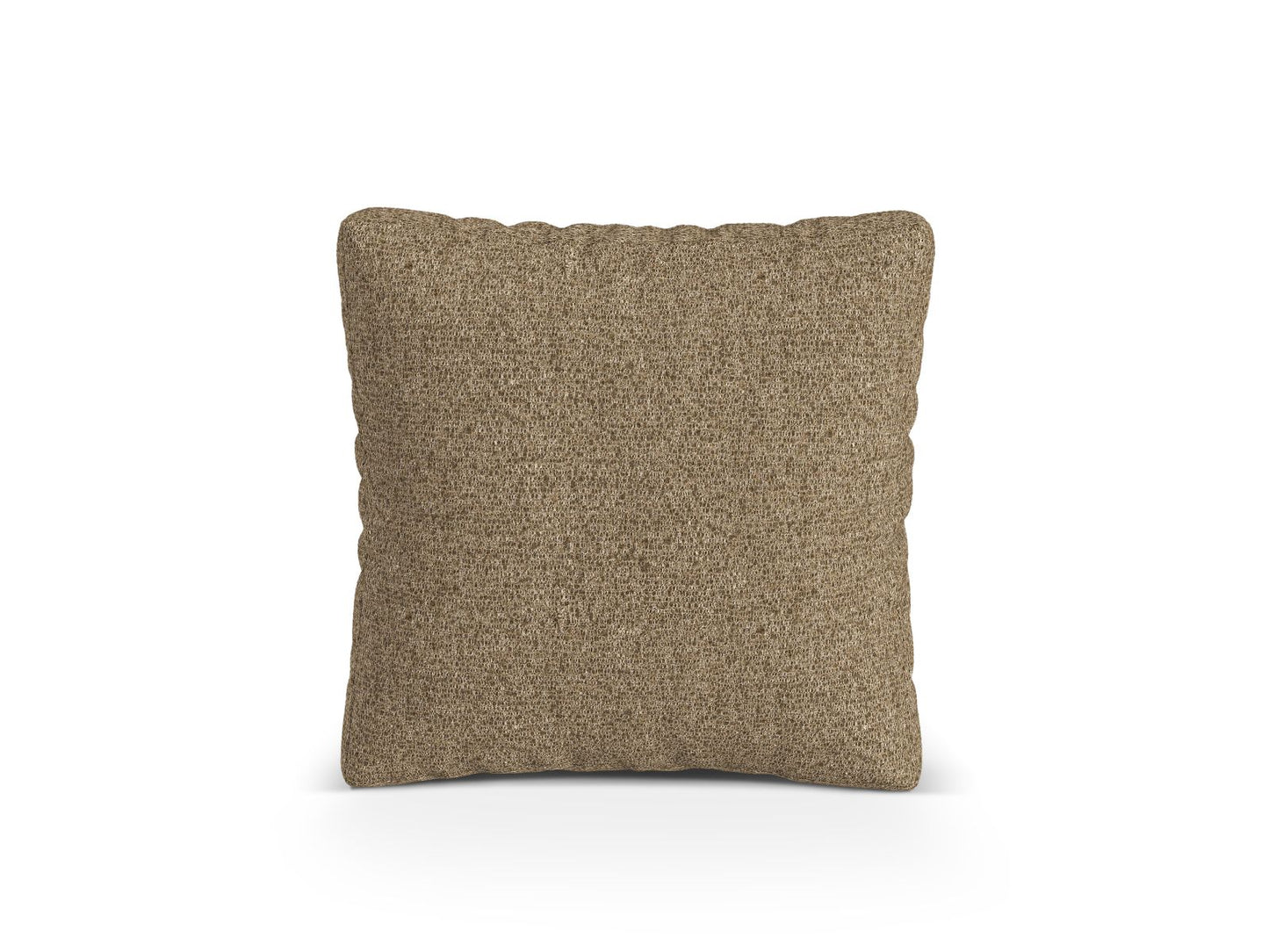 Kissen Bouclé Anthrazit Martina — Cappuccino