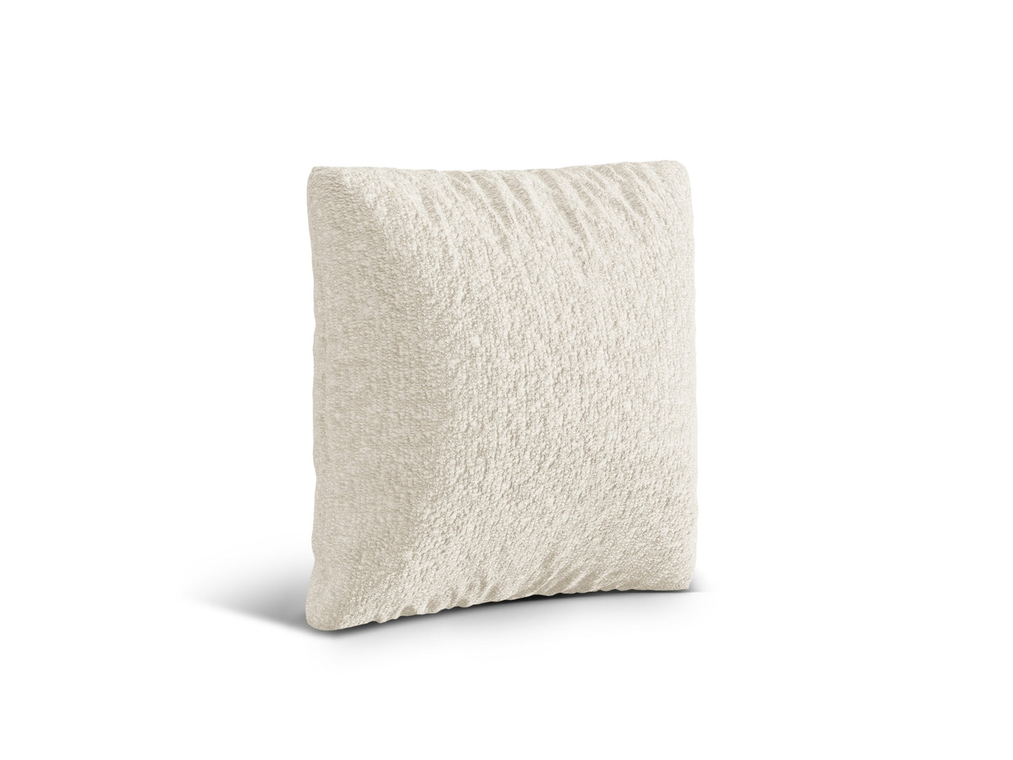Kissen Bouclé Anthrazit Nuria — Ivory
